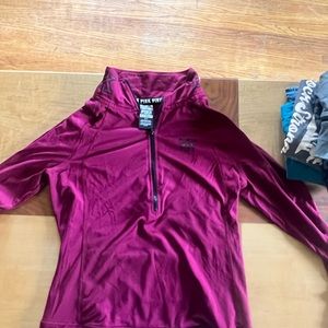 Victoria’s Secret Pink long sleeve half zip up. Maroon